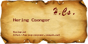 Hering Csongor névjegykártya